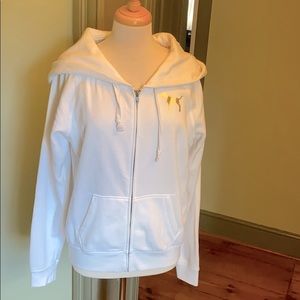 Victoria’s Secret Pink, white hoodie